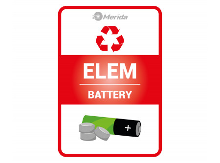MATRICA ELEM - Szelektív hulladékgyűjtő matrica, ELEM - 